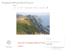 Tablet Screenshot of houghamwithoutpc.kentparishes.gov.uk