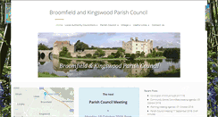 Desktop Screenshot of broomfieldandkingswoodpc.kentparishes.gov.uk