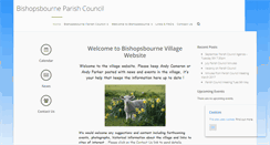 Desktop Screenshot of bishopsbournepc.kentparishes.gov.uk