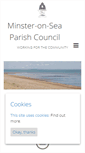 Mobile Screenshot of minster-on-seapc.kentparishes.gov.uk