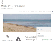 Tablet Screenshot of minster-on-seapc.kentparishes.gov.uk