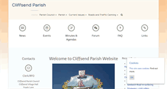 Desktop Screenshot of cliffsendpc.kentparishes.gov.uk