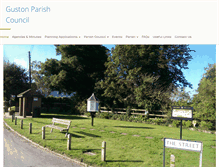 Tablet Screenshot of gustonpc.kentparishes.gov.uk