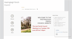 Desktop Screenshot of hastingleighpc.kentparishes.gov.uk
