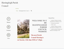 Tablet Screenshot of hastingleighpc.kentparishes.gov.uk