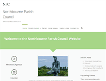 Tablet Screenshot of northbournepc.kentparishes.gov.uk
