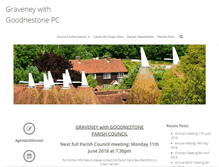 Tablet Screenshot of graveneywithgoodnestonepc.kentparishes.gov.uk