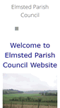 Mobile Screenshot of elmstedpc.kentparishes.gov.uk