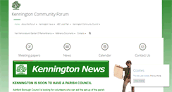 Desktop Screenshot of kenningtoncf.kentparishes.gov.uk