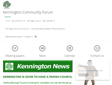 Tablet Screenshot of kenningtoncf.kentparishes.gov.uk