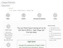 Tablet Screenshot of capelpc.kentparishes.gov.uk