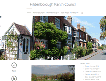 Tablet Screenshot of hildenboroughpc.kentparishes.gov.uk