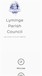Mobile Screenshot of lymingepc.kentparishes.gov.uk
